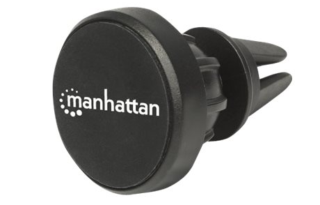 Manhattan | Magnetic Car Air-Vent Phone Mount | Adjustable Clip-on | Black