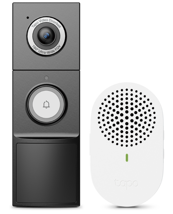 Tapo D235 | Smart Battery Video Doorbell | Black