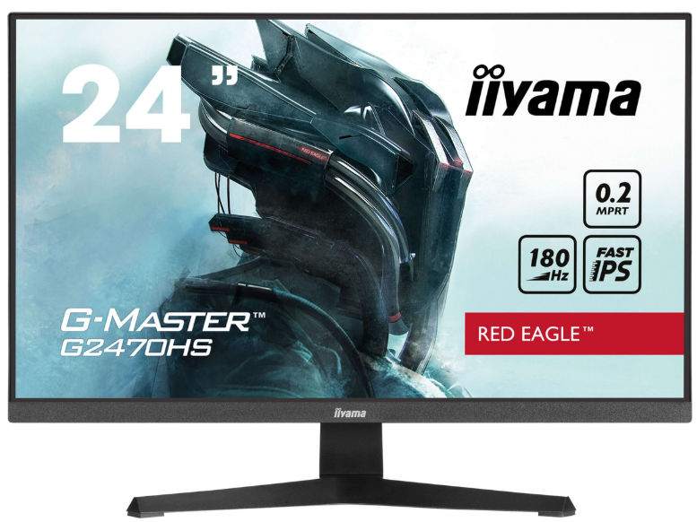 iiyama | G-MASTER | 24″ | Fast IPS | G2470HS | Red Eagle | Computer Monitor | Black