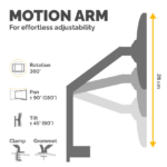 Felloews Dual Monitor Arm-Monitor 3