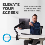 Felloews Single Monitor Arm-Monitor 2