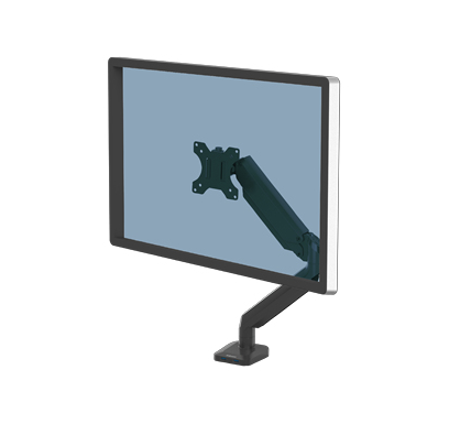 Fellowes | Platinum Series Single Monitor Arm VESA Mount | Up to 40″ | Black
